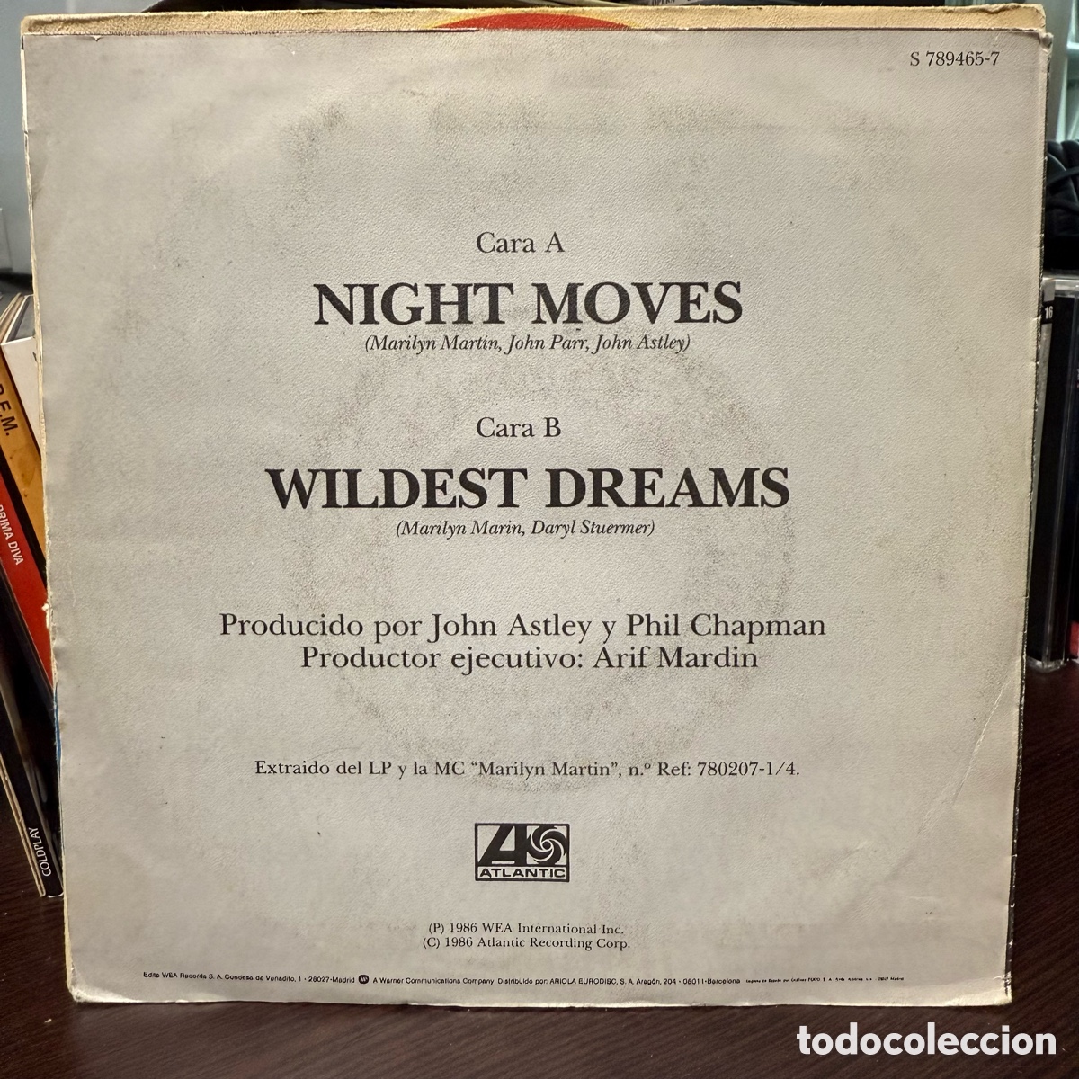 Discos de vinilo: Marilyn Martin - Night Moves (7&rdquo;) - Foto 2