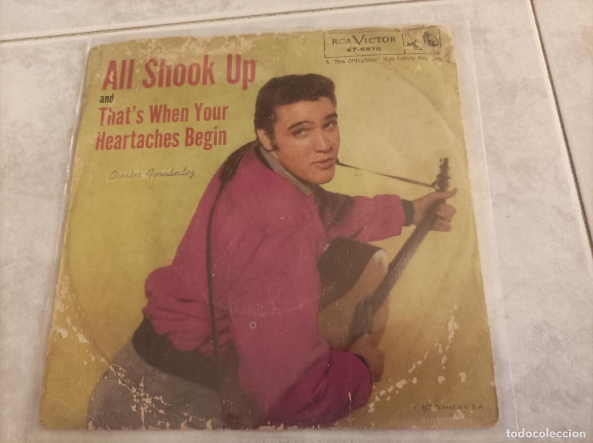 Discos de vinilo: Elvis Presley single original - Foto 1