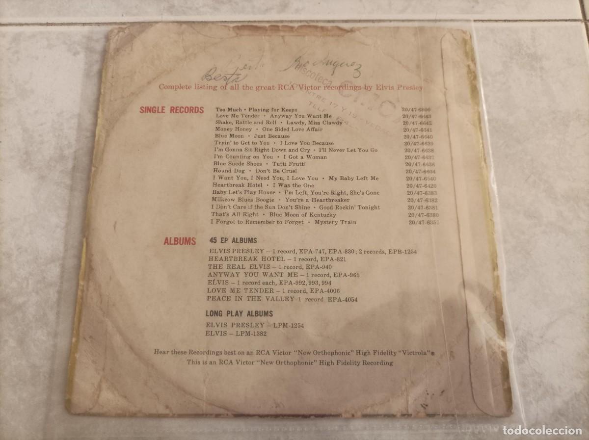 Discos de vinilo: Elvis Presley single original - Foto 2