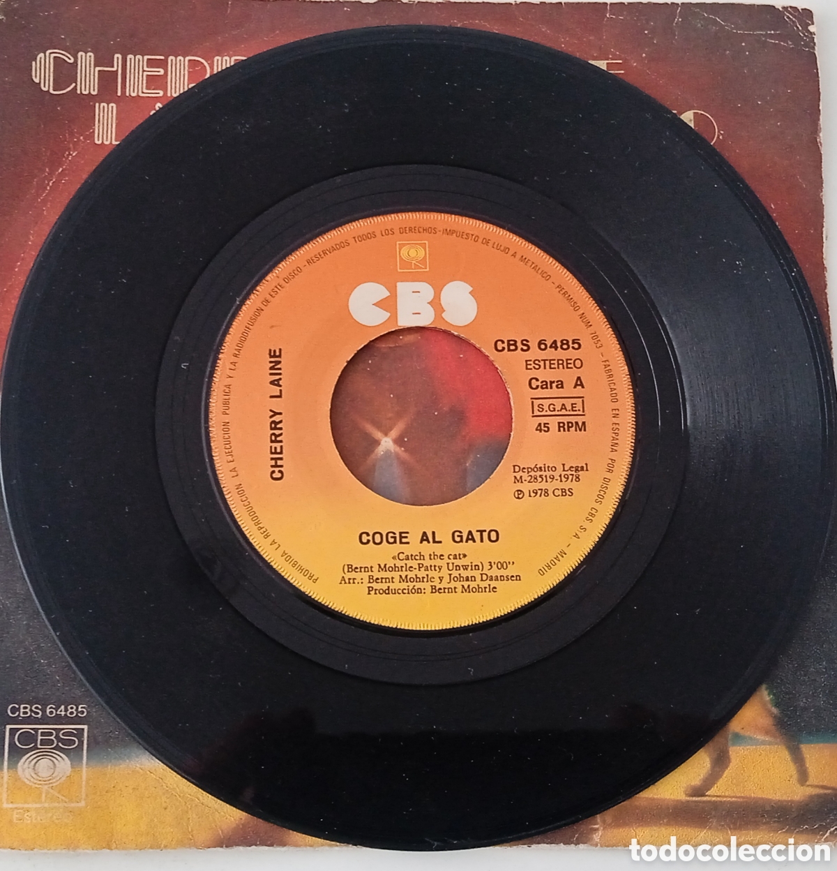 Discos de vinilo: CHERRY LAINE - Catch the cat (1978) single - Foto 4