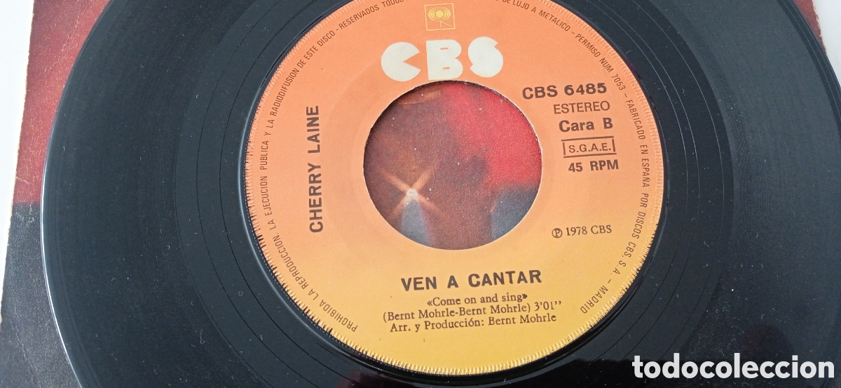 Discos de vinilo: CHERRY LAINE - Catch the cat (1978) single - Foto 5