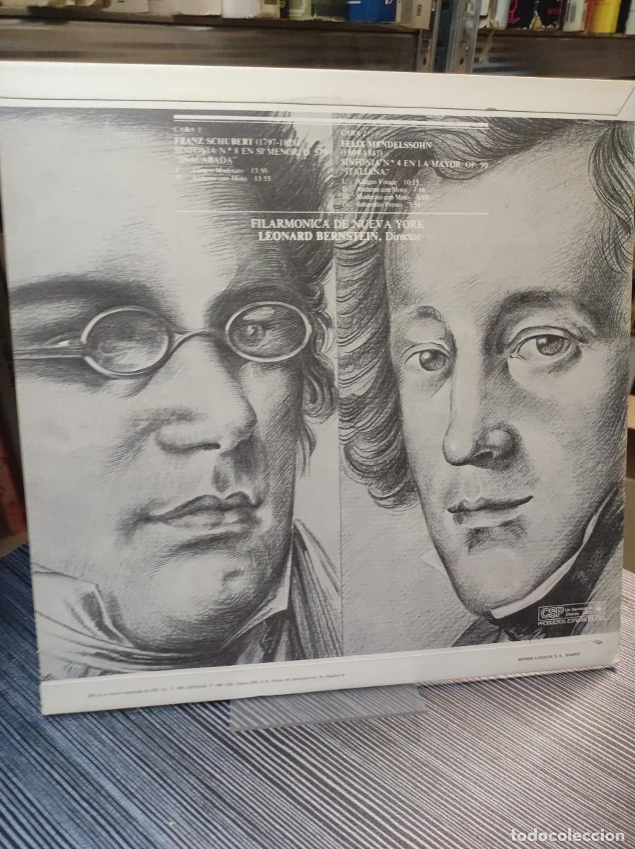 Discos de vinilo: LEONARD BERNSTEIN SCHUBERT / MENDELSSOHN - Foto 2