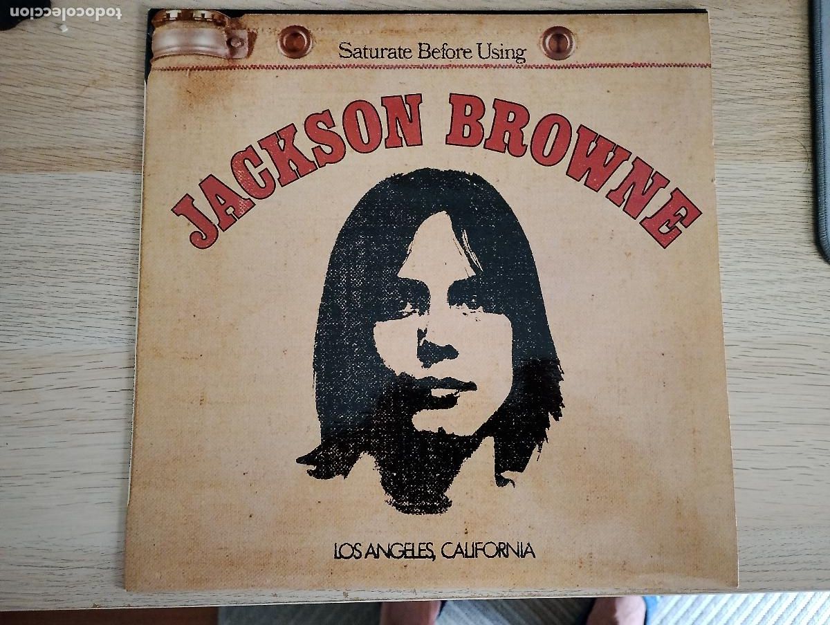 Discos de vinilo: Jackson Browne &lrm;&ndash; Saturate Before Using Spain 1985 Pop Rock - Foto 2