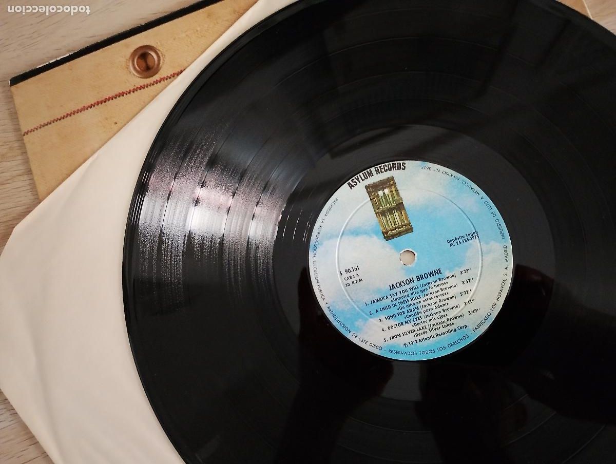 Discos de vinilo: Jackson Browne &lrm;&ndash; Saturate Before Using Spain 1985 Pop Rock - Foto 4