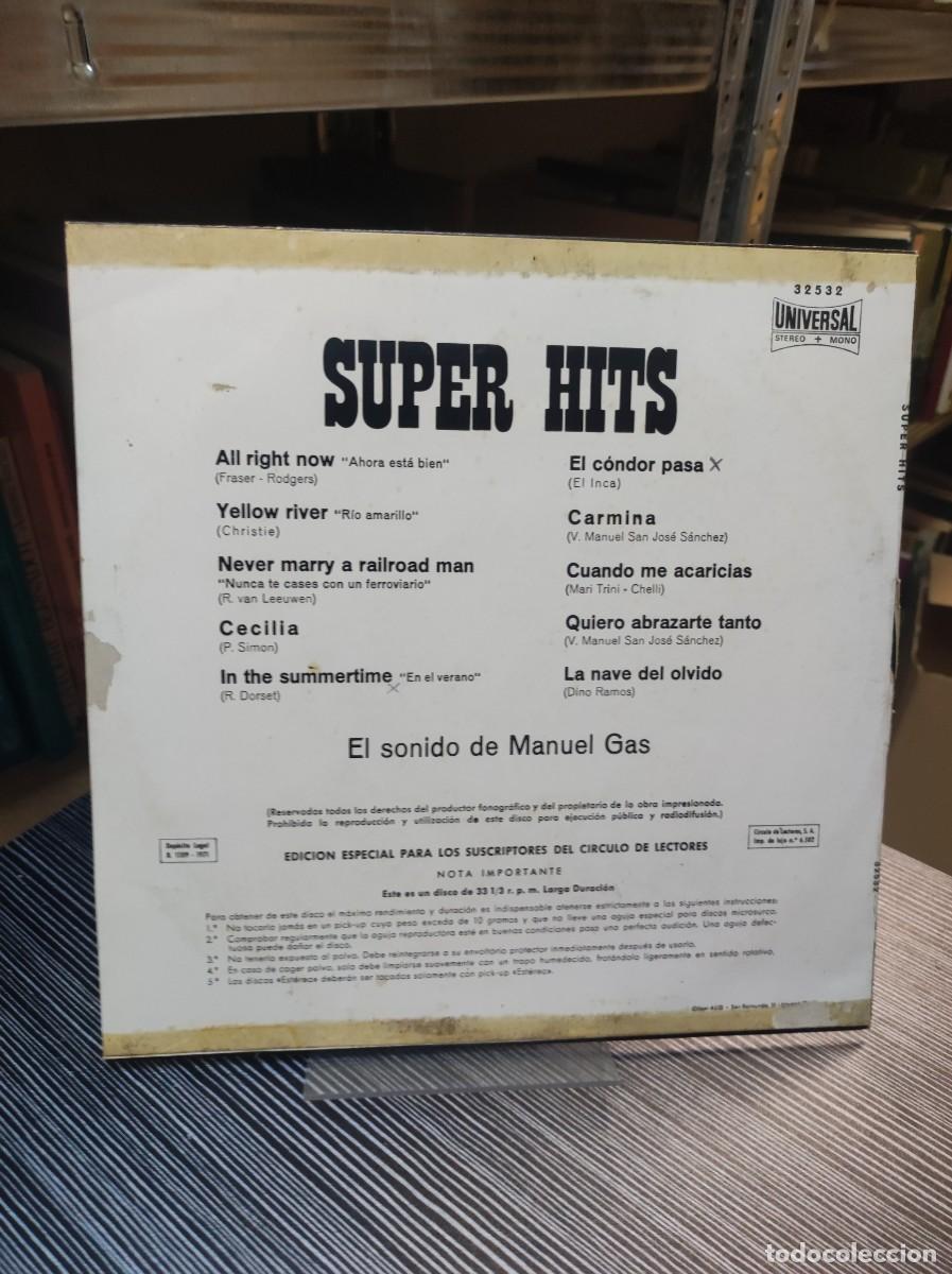 Discos de vinilo: El Sonido De Manuel Gas &ndash; Super Hits - Foto 2