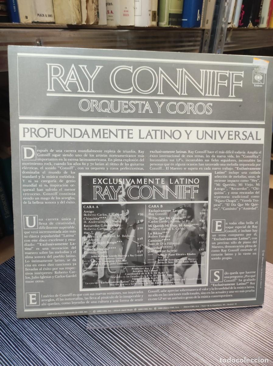 Discos de vinilo: Ray Conniff Orquesta Y Coros &ndash; Exclusivamente Latino - Foto 2