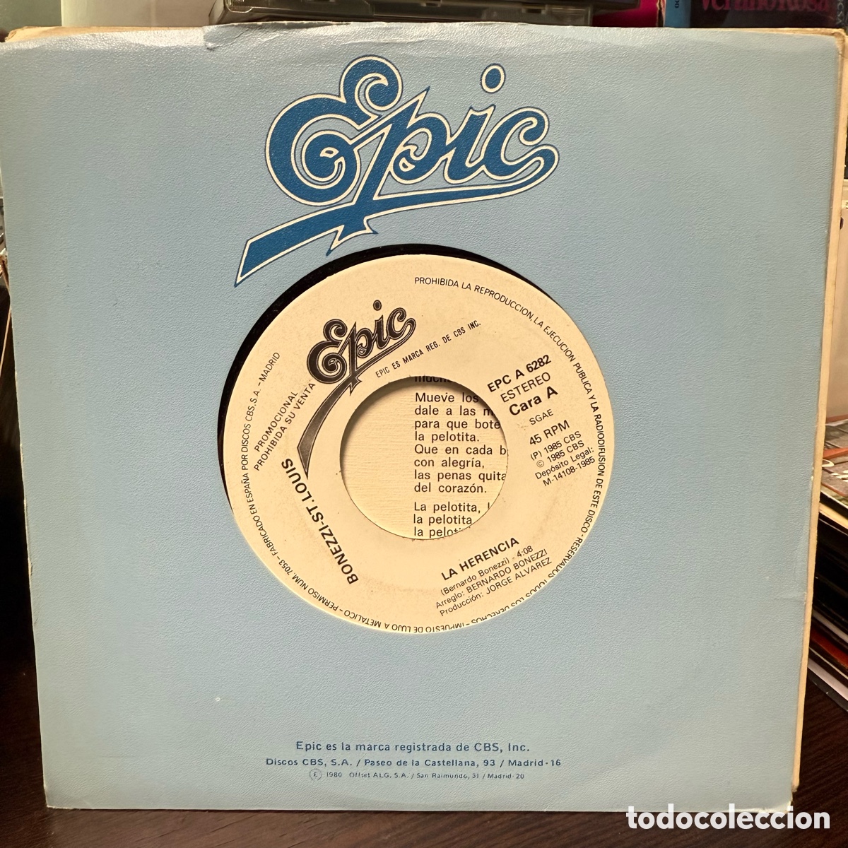 Discos de vinilo: Bernardo Bonezzi, Didi St. Louis - La Herencia (7&rdquo;) - Foto 1
