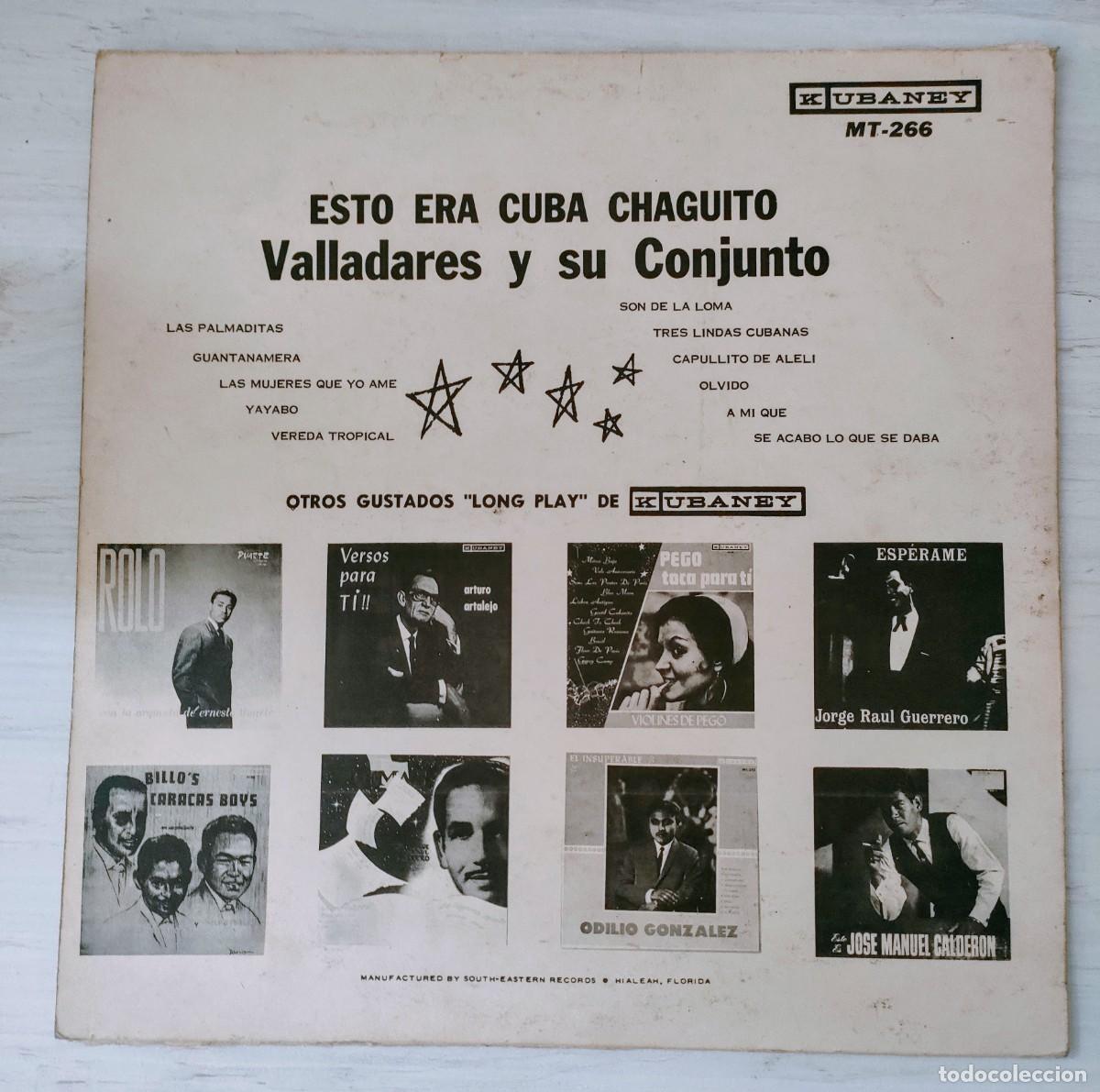 Discos de vinilo: LP Esto era Cuba Chaguito - Foto 2