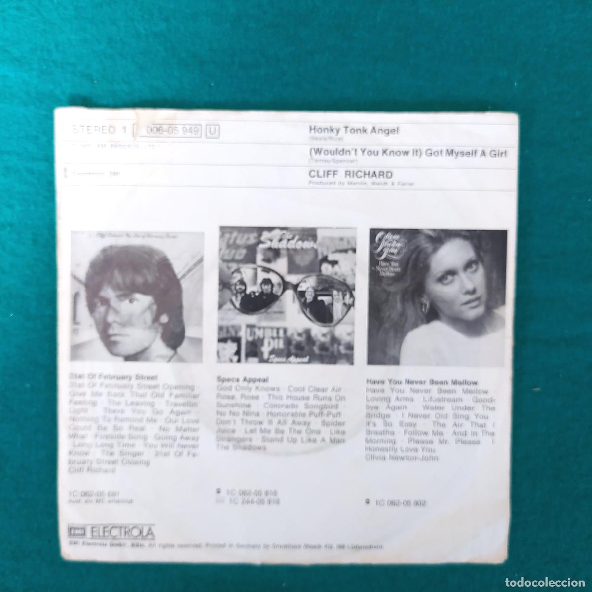 Discos de vinilo: Cliff Richard &ndash; Honky Tonk Angel - Foto 2