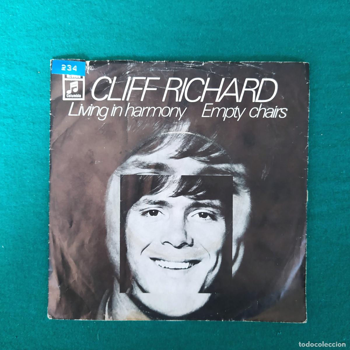 Discos de vinilo: Cliff Richard &lrm;&ndash; Living In Harmony / Empty Chairs - Foto 1