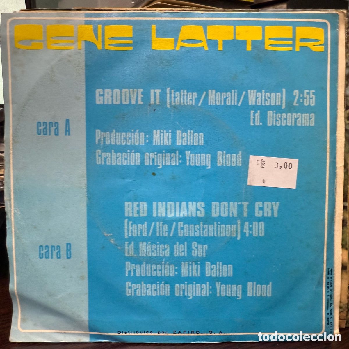 Discos de vinilo: Gene Latter - Groove It (7&rdquo;) - Foto 2