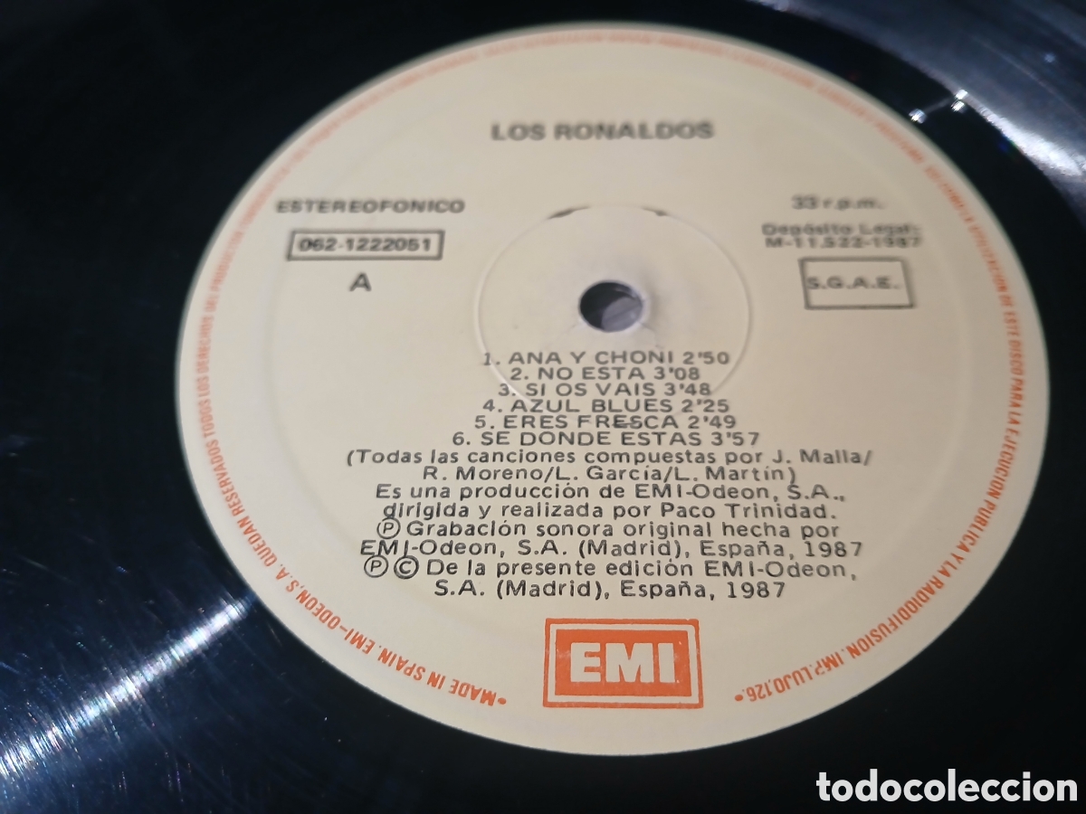 Discos de vinilo: LOS RONALDOS - LOS RONALDOS - SPAIN - EMI - L - - Foto 3
