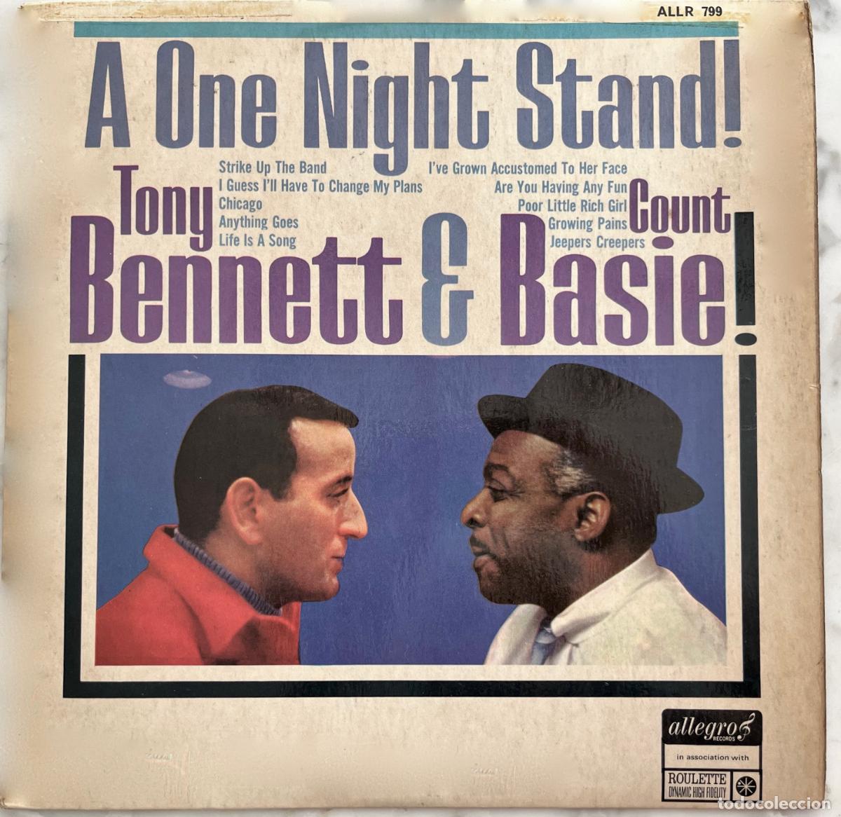 Discos de vinilo: TONY BENNETT & COUNT BASIE, A ONE NIGHT STAND. LP ORIGINAL UK - Foto 1