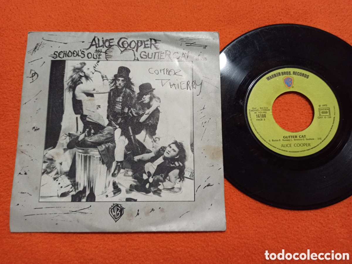 Discos de vinilo: Alice Cooper schools out single - Foto 1