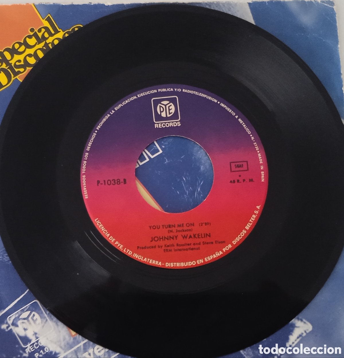 Discos de vinilo: JOHNNY WAKELIN - Africa man (1977) single - Foto 6