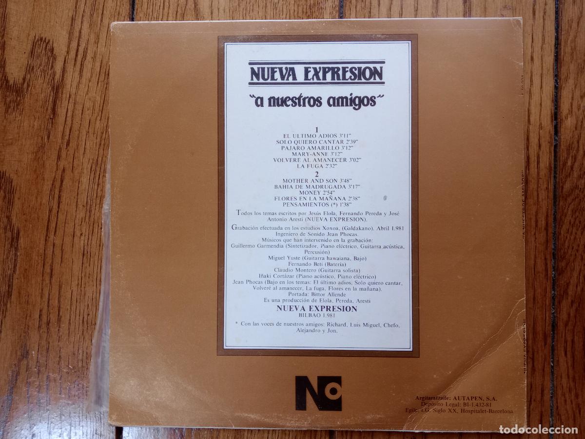Discos de vinilo: Nueva Expresi&oacute;n - a nuestros amigos - Foto 2