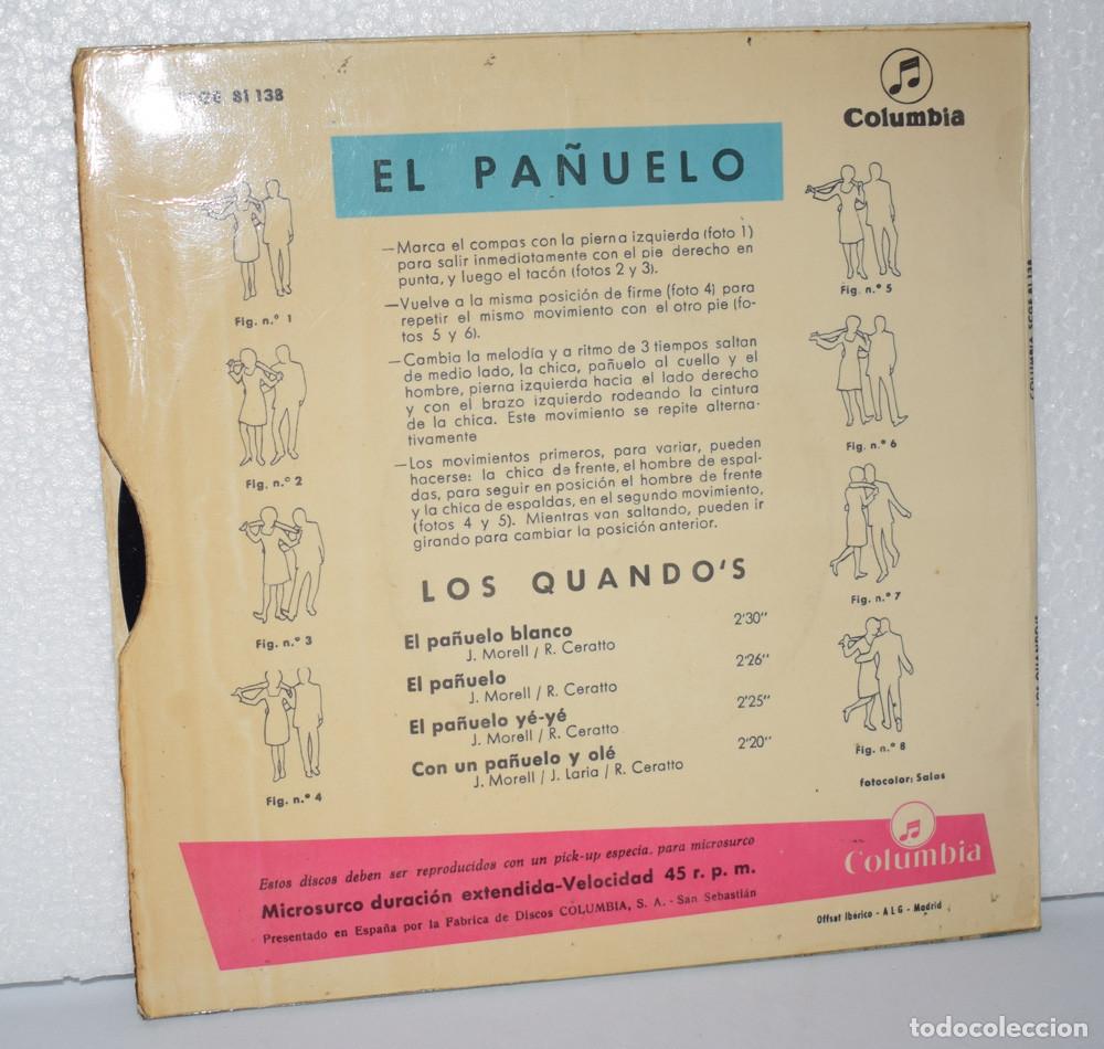 Discos de vinilo: LOS QUANDOS - EL PA&Ntilde;UELO + 3 - EP 1966 - Foto 2