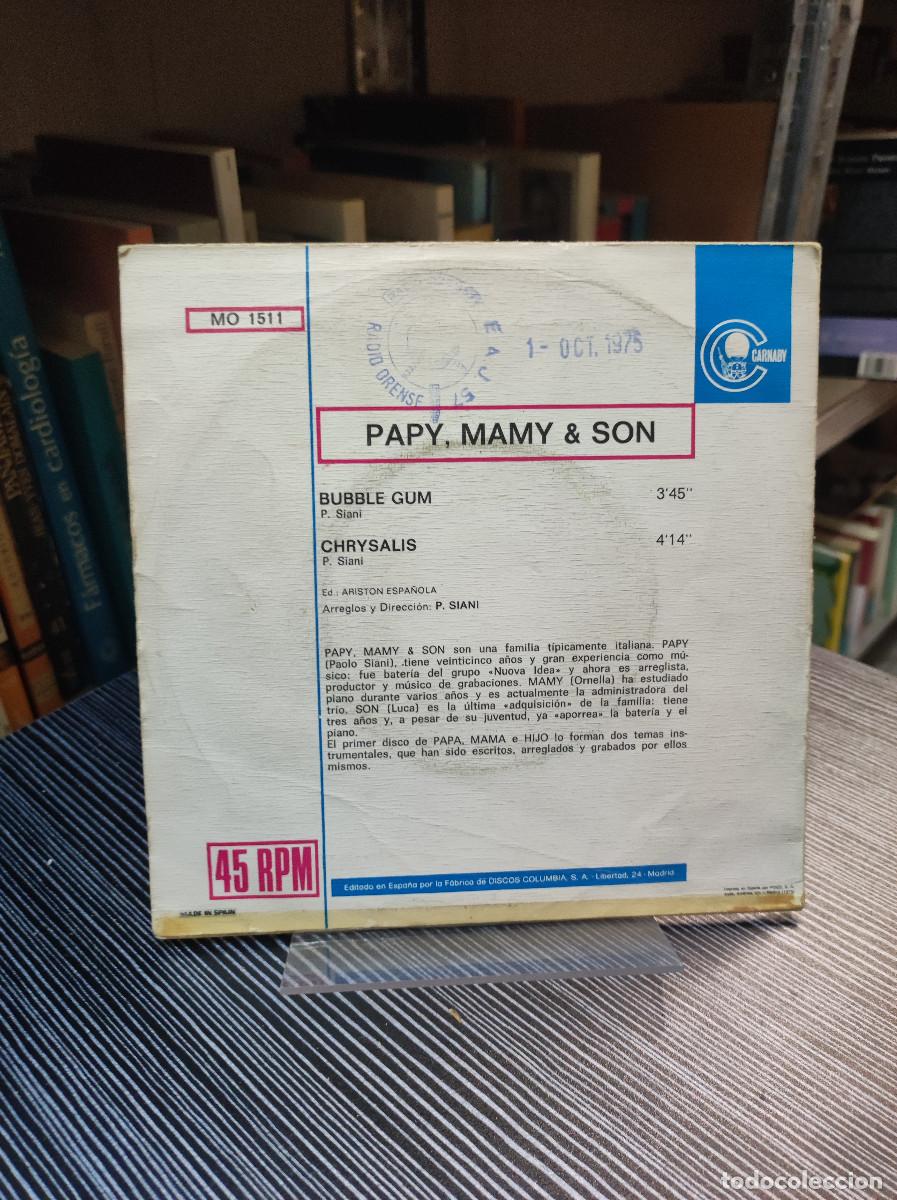 Discos de vinilo: PAPY MAMY & SON BUBBLE GUM CHRYSALIS - Foto 2