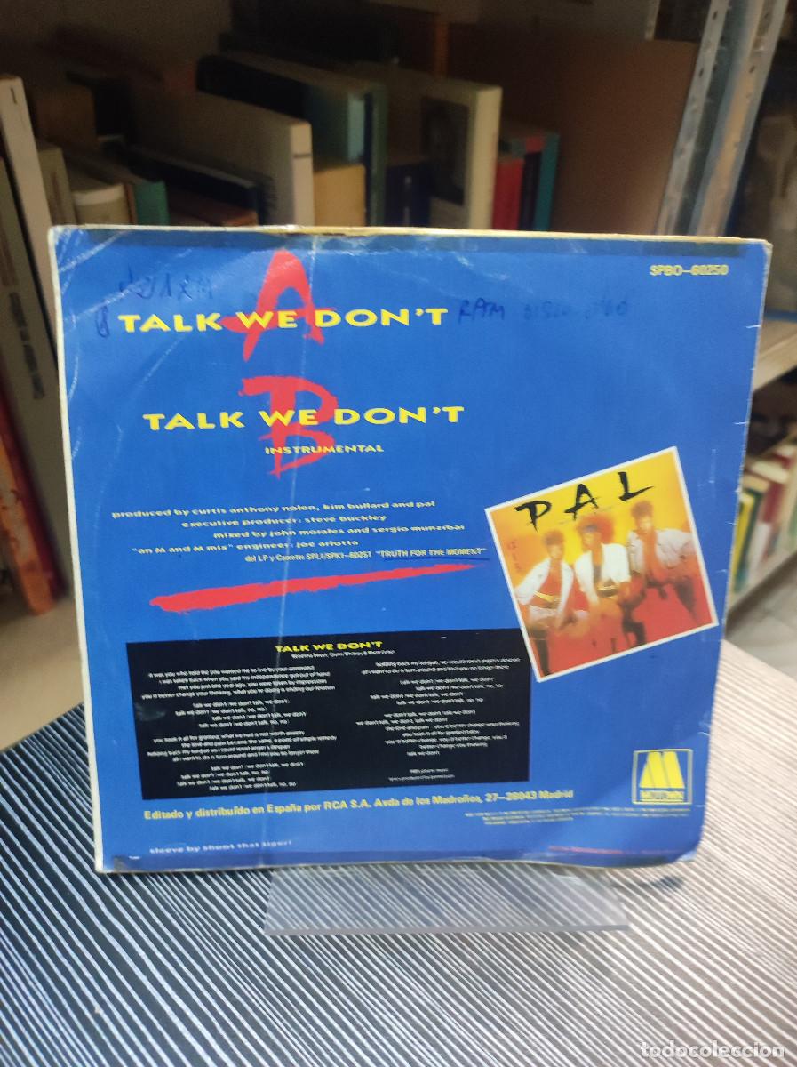 Discos de vinilo: Pal &ndash; Talk We Dont . - Foto 2