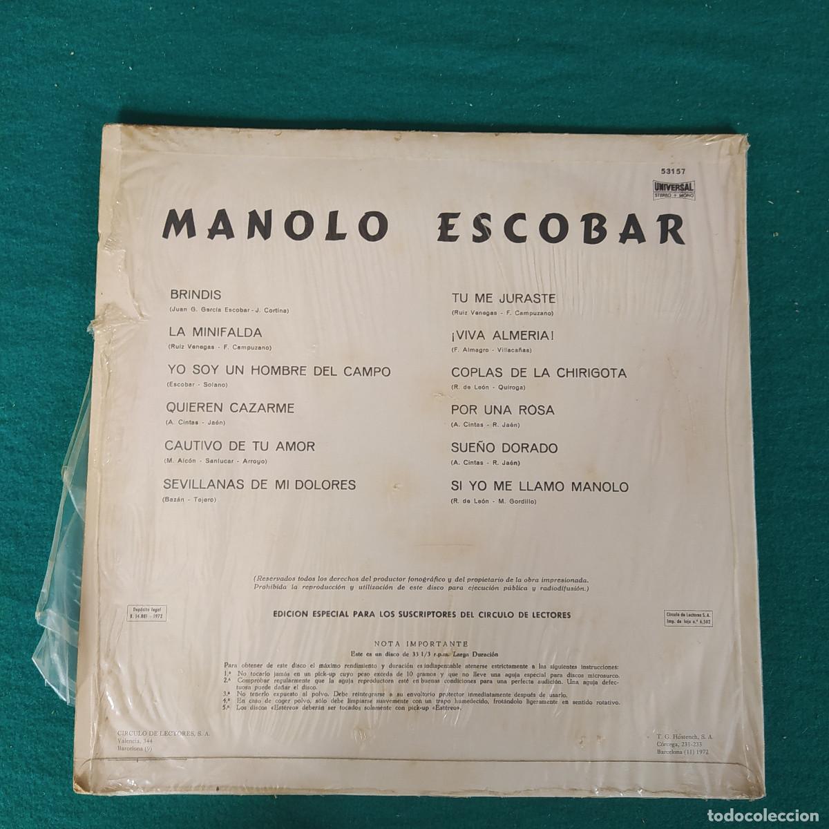 Discos de vinilo: Manolo Escobar &ndash; Untitled - Foto 2