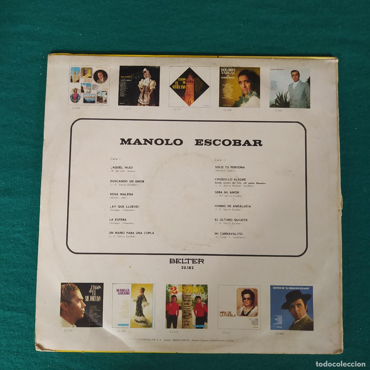 Discos de vinilo: Manolo Escobar &ndash; Manolo Escobar - Foto 2
