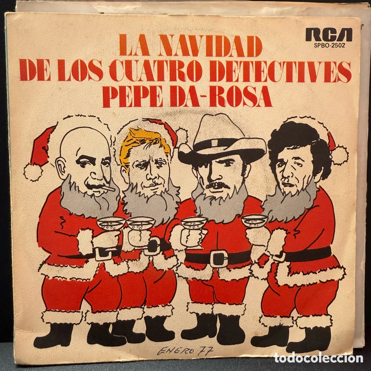 Discos de vinilo: Pepe Da Rosa - La Navidad De Los Cuatro Detectives (7&rdquo;) - Foto 1