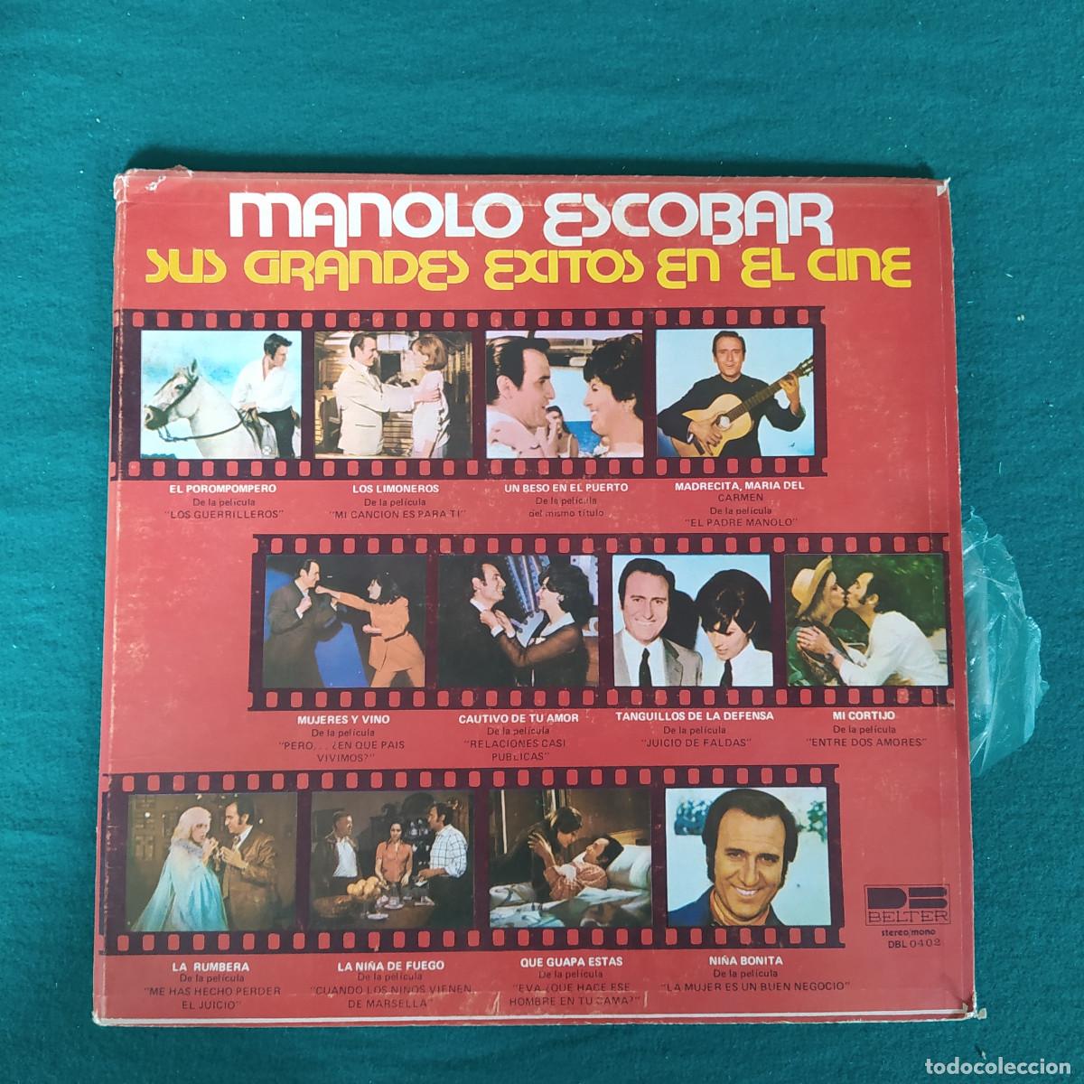 Discos de vinilo: Manolo Escobar &ndash; Sus Grandes &Eacute;xitos En El Cine - Foto 1
