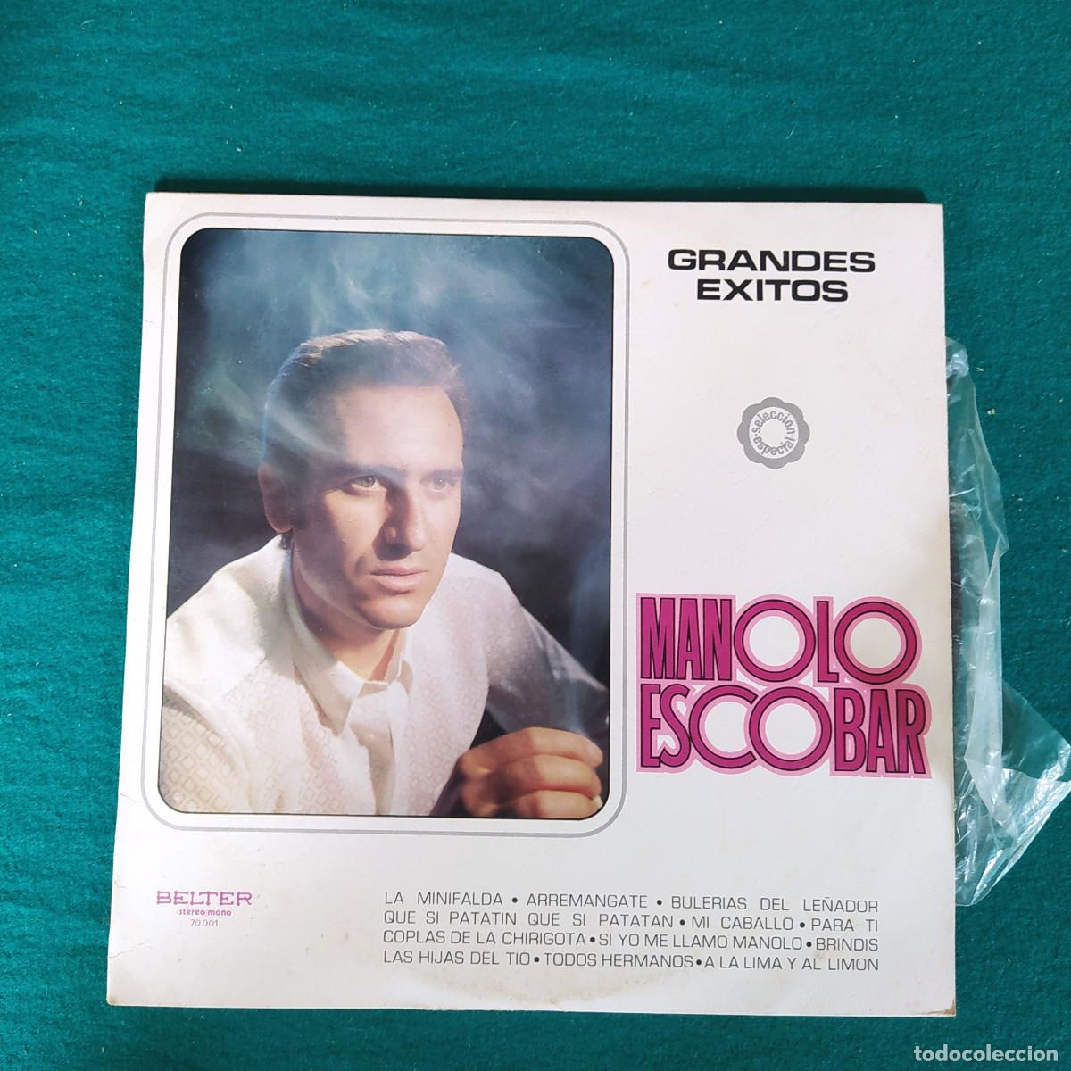 Discos de vinilo: Manolo Escobar &ndash; Grandes &Eacute;xitos - Foto 1