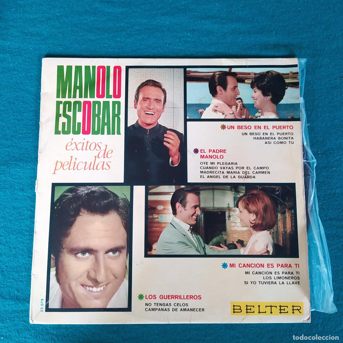 Discos de vinilo: Manolo Escobar &ndash; Exitos De Peliculas - Foto 1