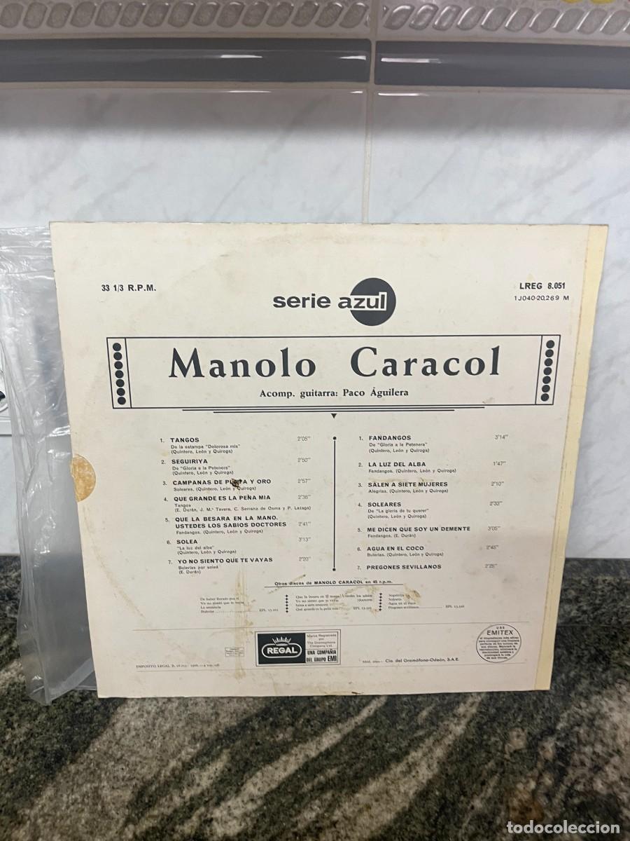 Discos de vinilo: Manolo Caracol Manolo Caracol - Foto 2