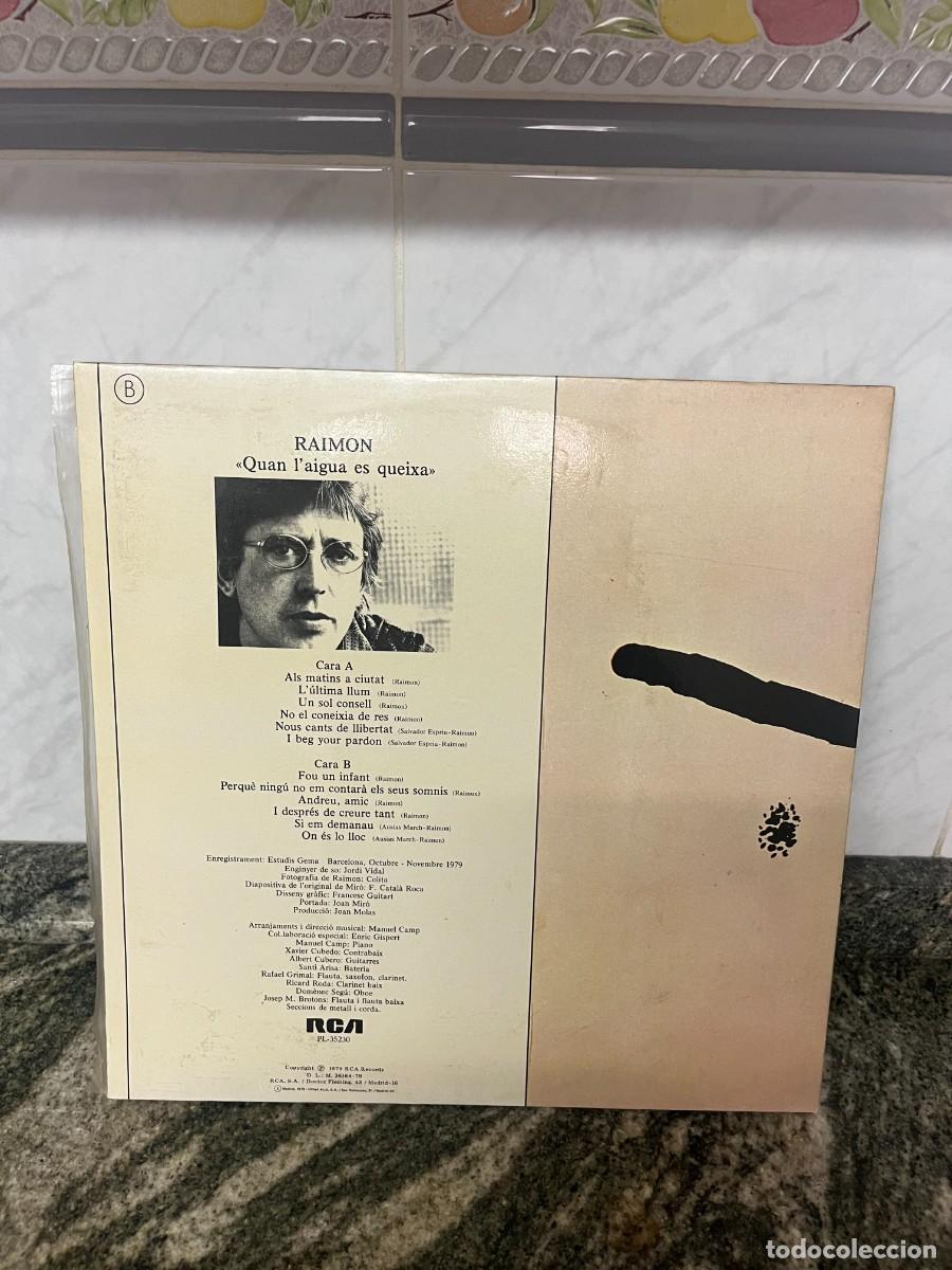 Discos de vinilo: Raimon Quan Laigua Es Queixa - Foto 3