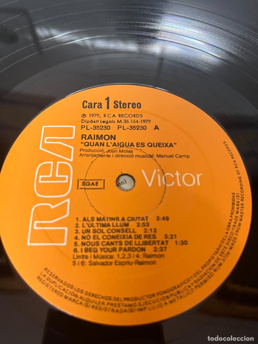 Discos de vinilo: Raimon Quan Laigua Es Queixa - Foto 5