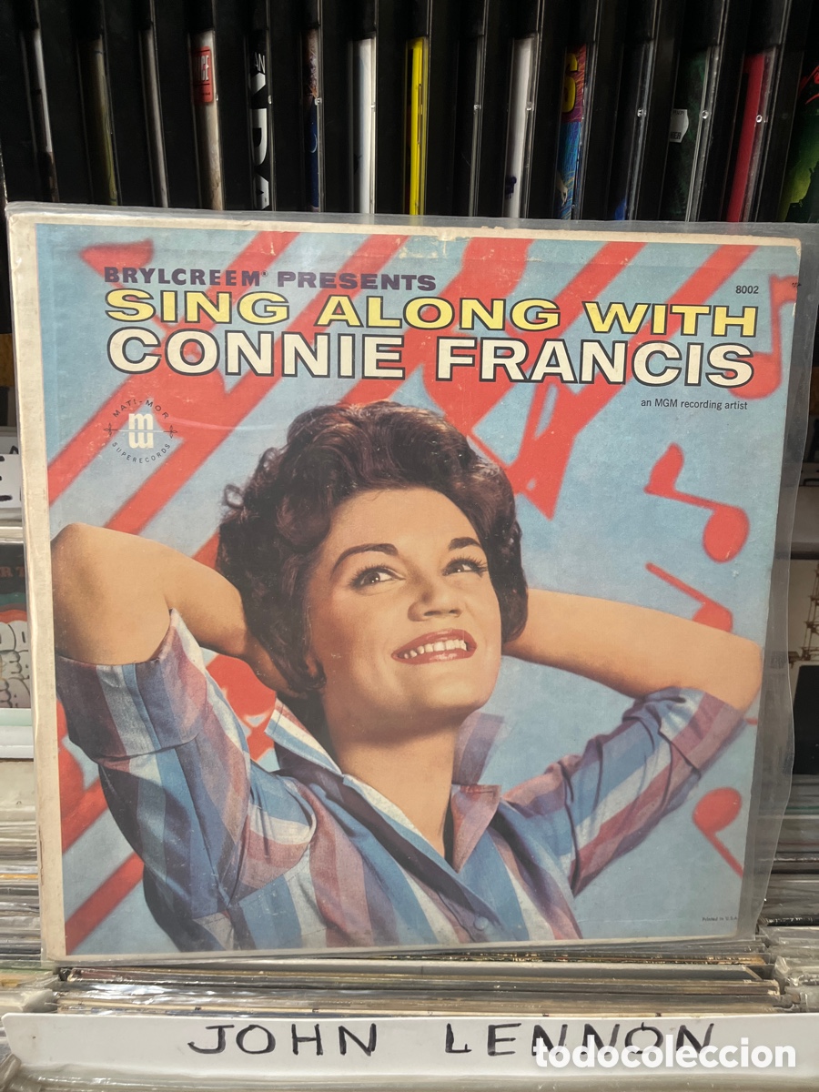 Discos de vinilo: brylcreem sing along with connie francis - Foto 1