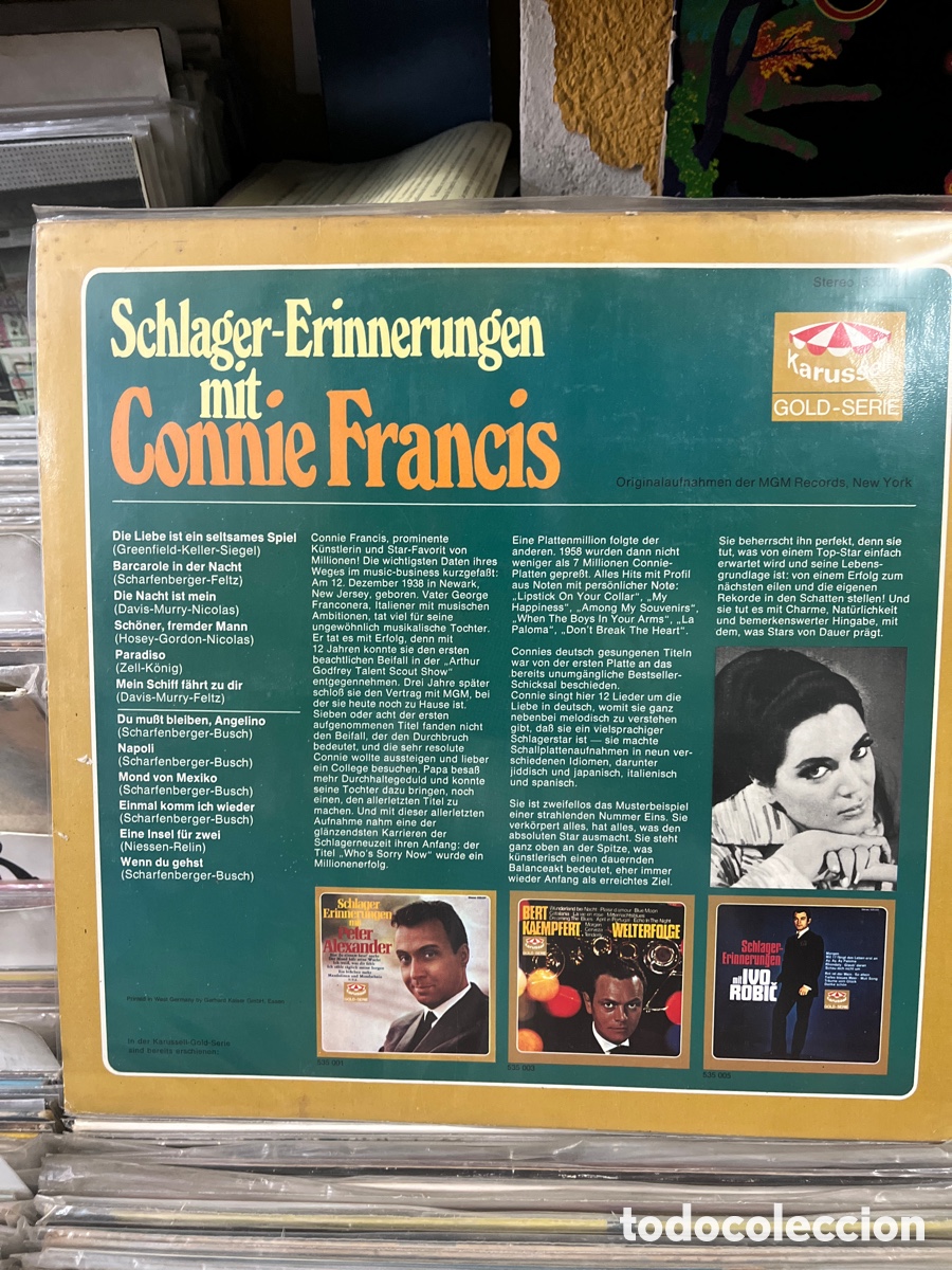 Discos de vinilo: connie francis schlager erinnerungen - Foto 2