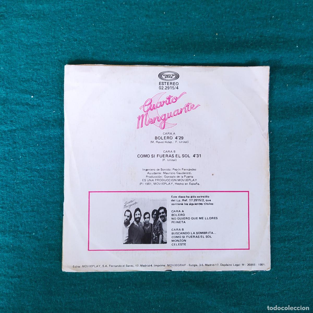 Discos de vinilo: Cuarto Menguante &ndash; Bolero - Foto 2