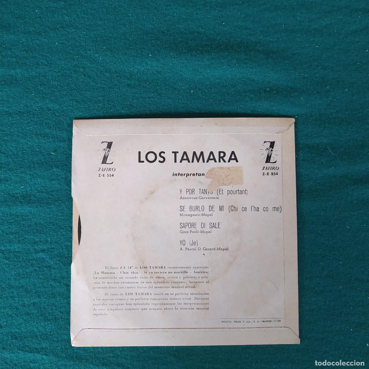 Discos de vinilo: Los Tamara &ndash; Y Por Tanto - Foto 2