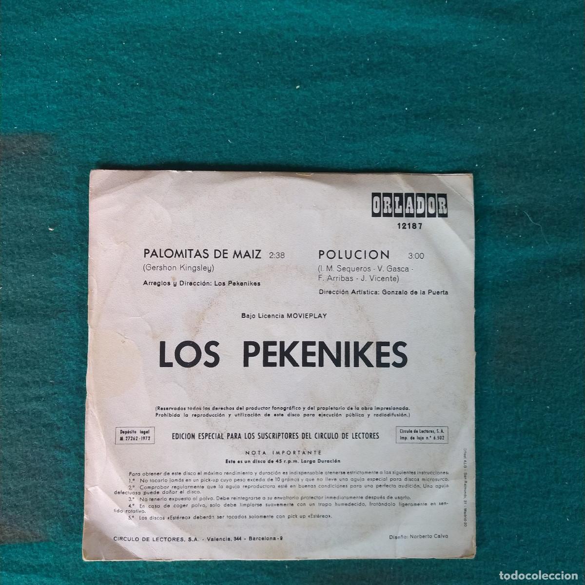 Discos de vinilo: Los Pekenikes &ndash; Palomitas De Maiz - Foto 2