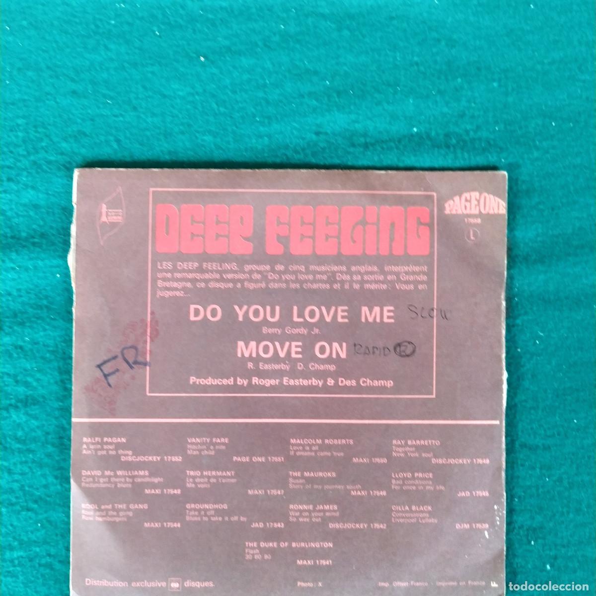 Discos de vinilo: Deep Feeling &ndash; Do You Love Me + Move On - Foto 2