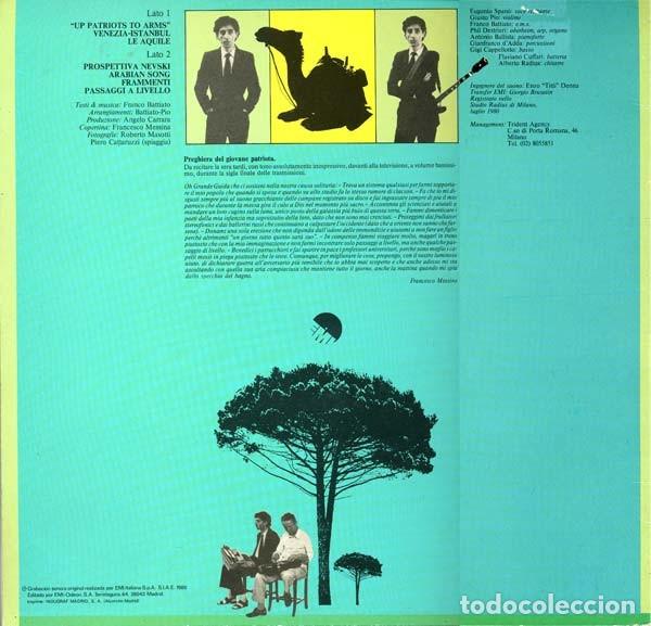 Discos de vinilo: Battiato &ndash; Patriots - Vinilo - Foto 2