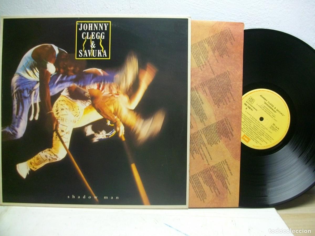 Discos de vinilo: Johnny Clegg & SAVUKA - Shadow man LP SPAIN - Foto 1
