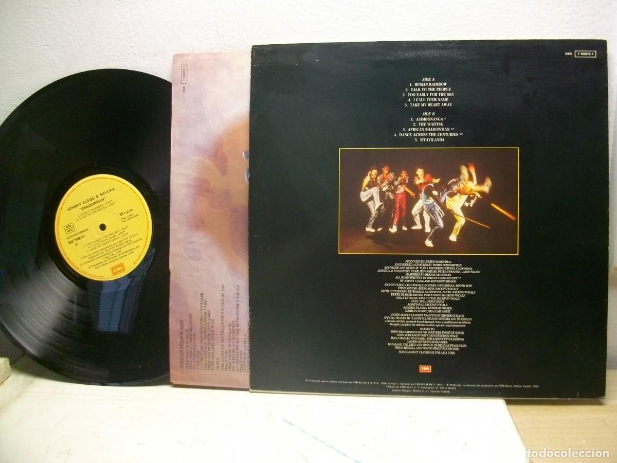 Discos de vinilo: Johnny Clegg & SAVUKA - Shadow man LP SPAIN - Foto 2