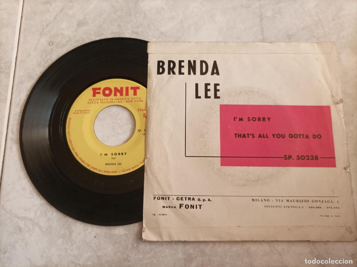 Discos de vinilo: Brenda Lee single Italia - Foto 2