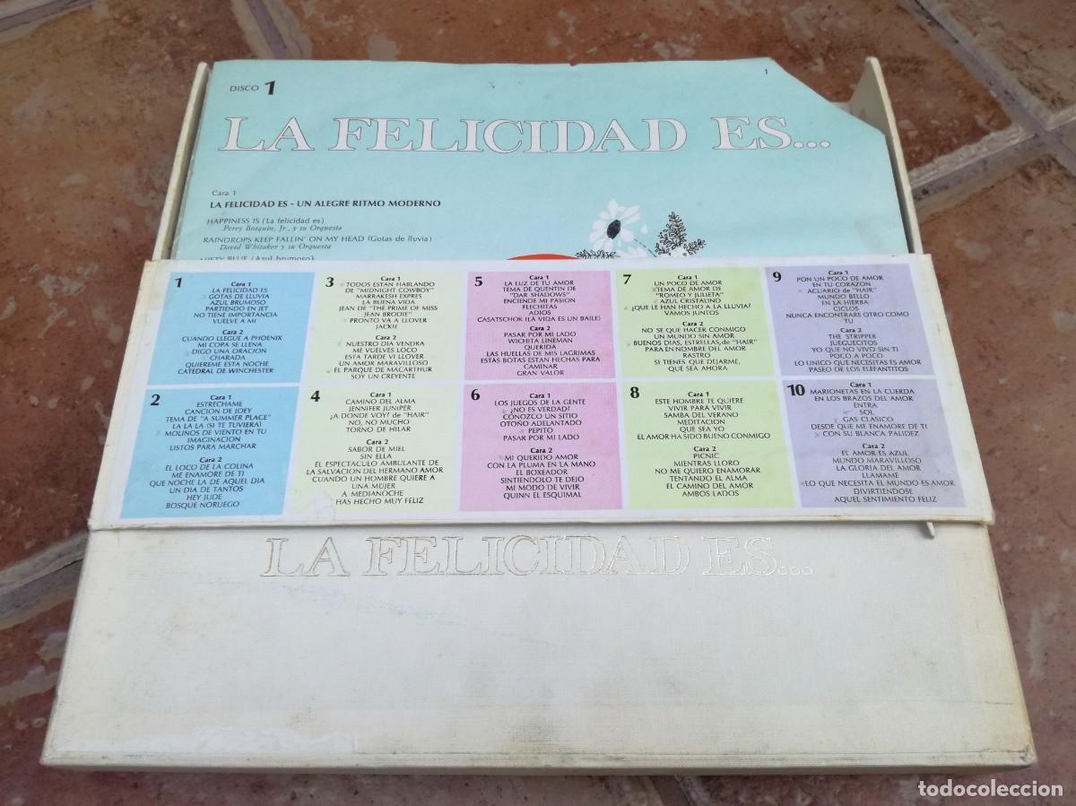 Disques de vinyle: LA FELICIDAD ES...-CAJA CON 10 LPs-ORIGINAL ESPA&Ntilde;OL 1971