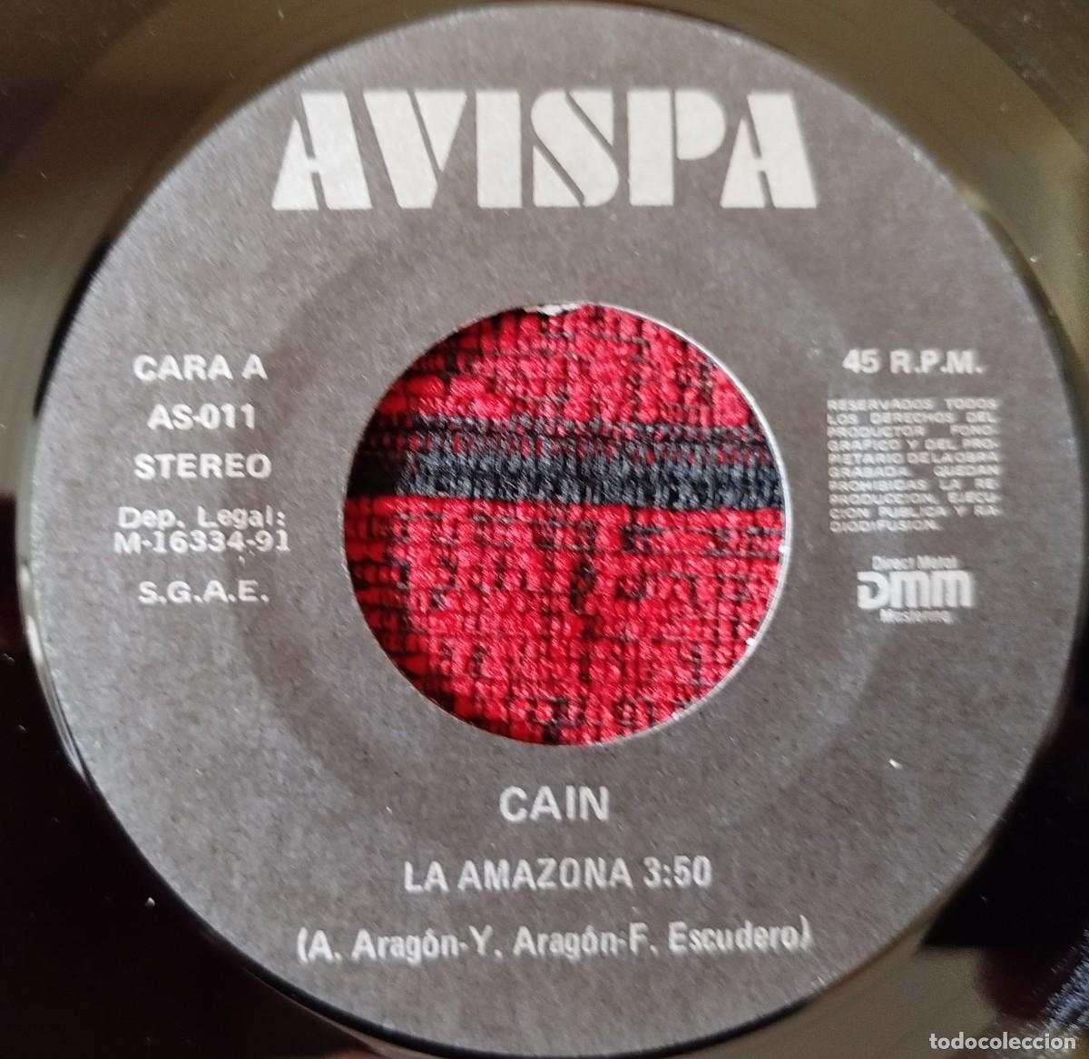 Discos de vinilo: CAIN ** La Amazona ** SINGLE VINILO 1991 - Foto 3