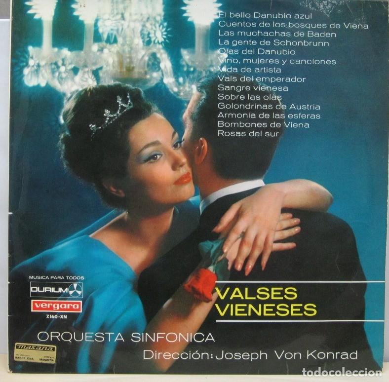 Discos de vinil: VALSES VIENESES - ORQUESTA SINFONICA- DIRECCION JOSEPH VON KONRAD - LP