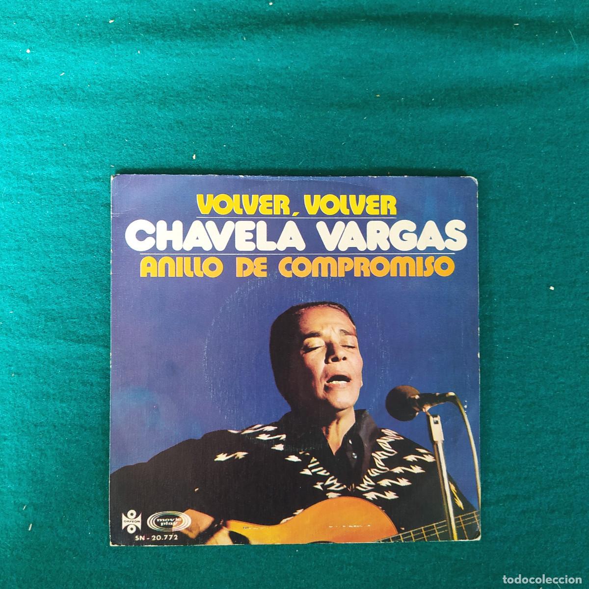 Discos de vinilo: Chavela Vargas &ndash; Volver, Volver / Anillo De Compromiso - Foto 1