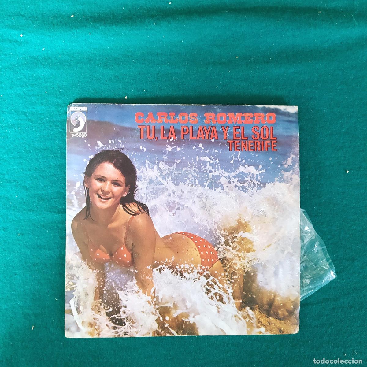 Discos de vinilo: Carlos Romero &ndash; Tu, La Playa Y El Sol - Foto 1