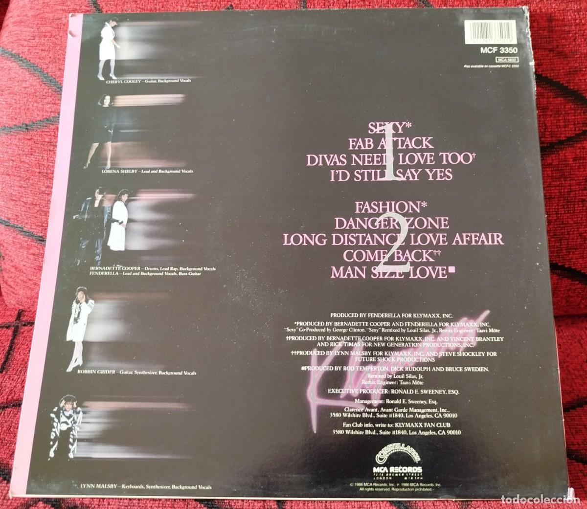 Discos de vinilo: KLYMAXX ** Klymaxx ** VINILO LP 1986 UK - Foto 2