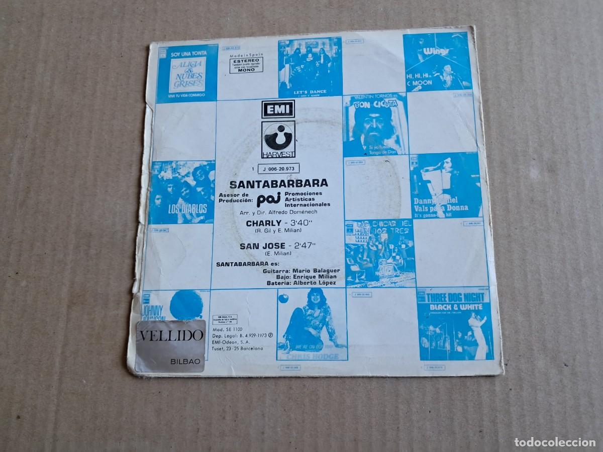 Discos de vinilo: SANTABARBARA - CHARLY SINGLE 1973 - Foto 3