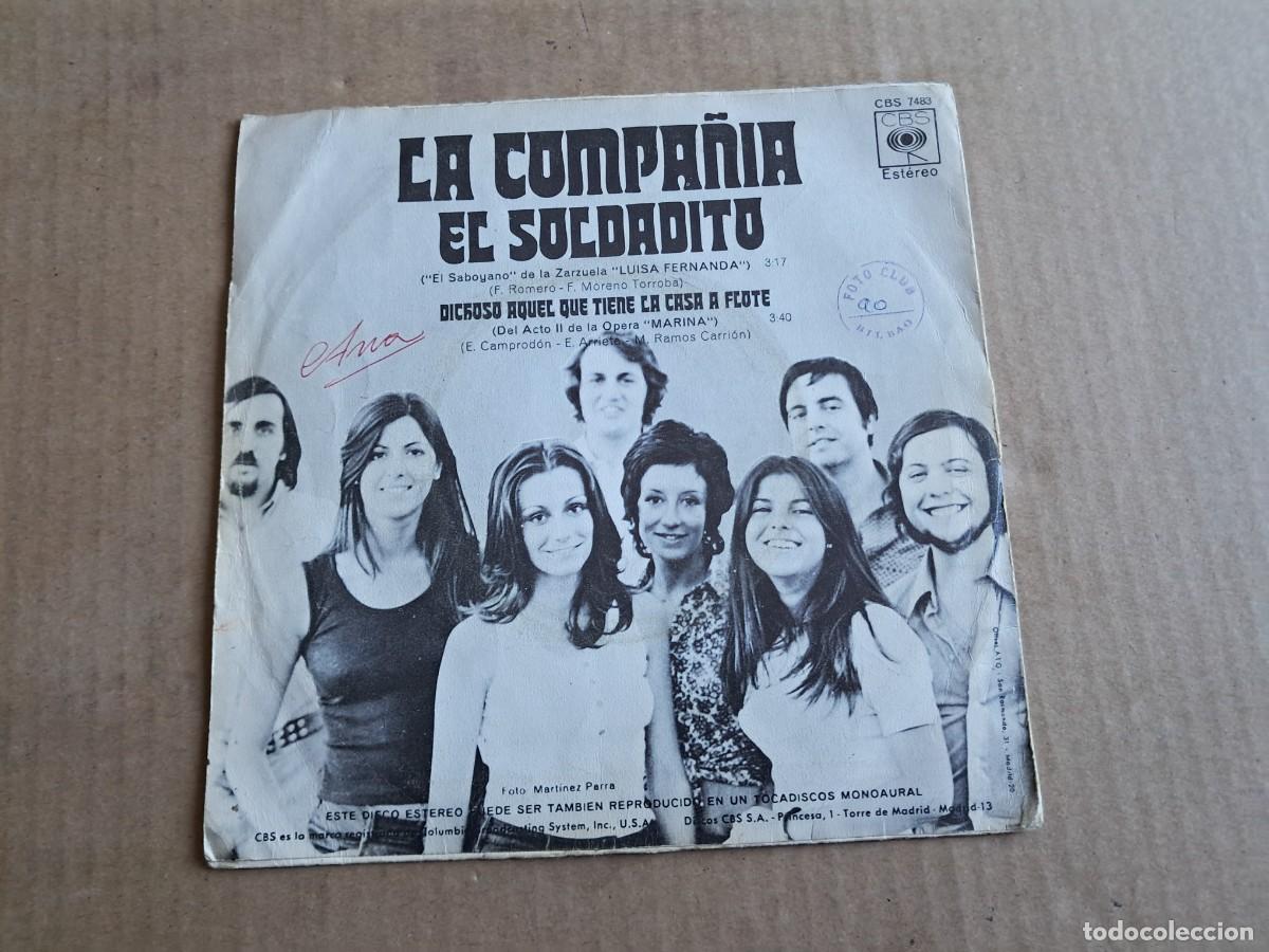 Discos de vinilo: LA COMPA&Ntilde;IA - EL SOLDADITO SINGLE 1971 - Foto 3
